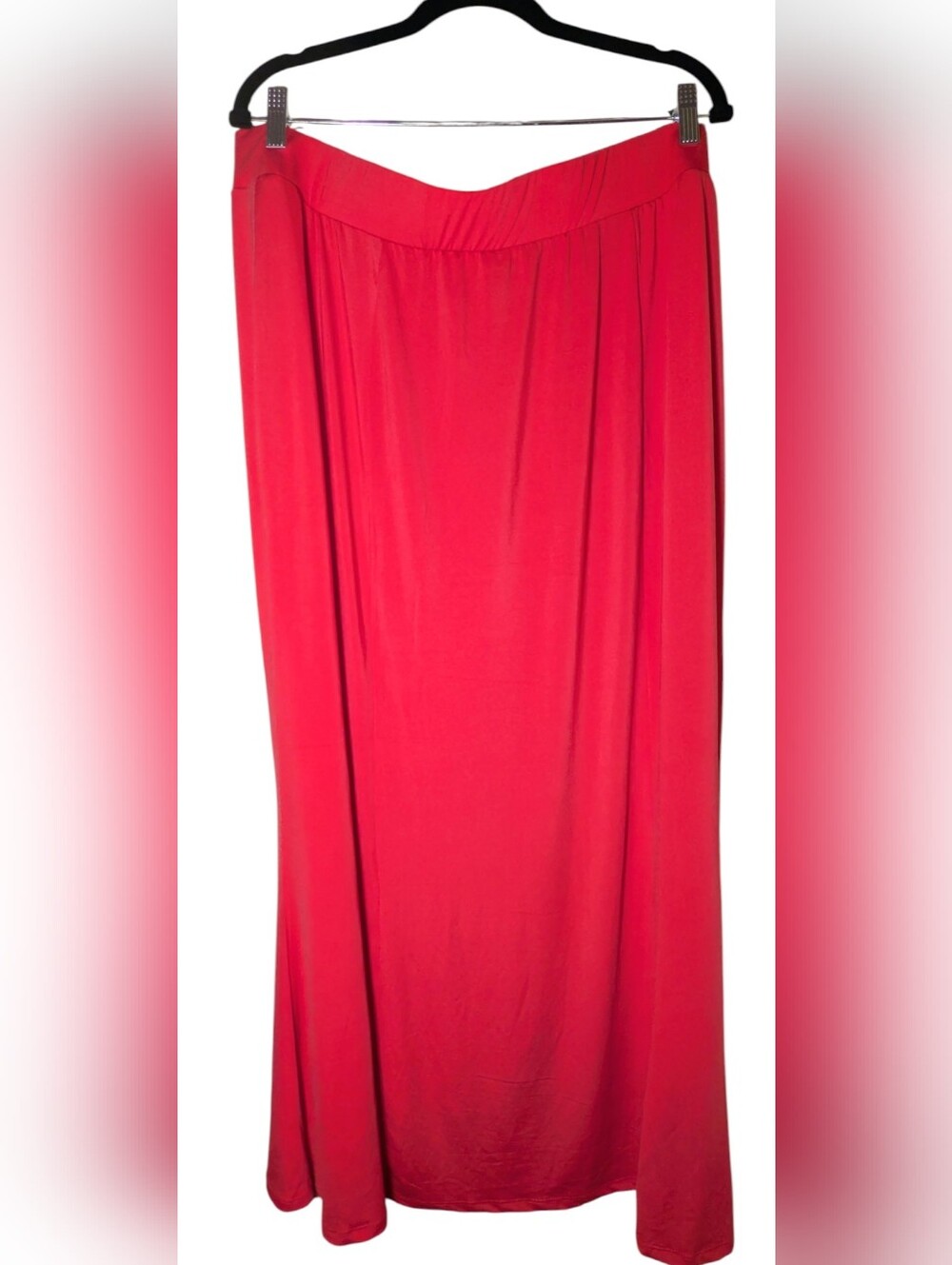 Jessica London Plus Size 22/24 Coral Maxi Skirt EUC